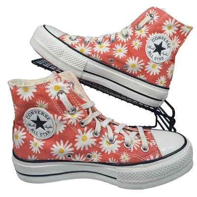 Converse Trainers Womens Size 5.5 Chuck Taylor All Star Lift Camp Daisies Floral - Image 1 of 4