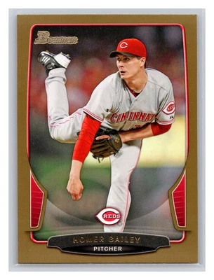 2013 Bowman #114 Homer Bailey Gold - Image 1 of 2