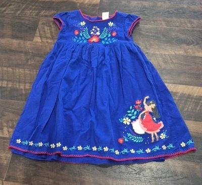Disney Store Princess Elena of Avalor Lined Dress Embroidered Blue  Size 9/10 - Image 1 of 4