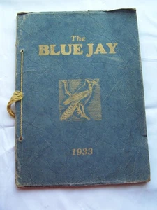 1933 NEWMAN GROVE HIGH SCHOOL YEARBOOK NEWMAN GROVE, NEBRASKA THE BLUE JAY - Picture 1 of 1