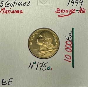 5 CENTIMES MARIANNE - 1999 - Pièce de Monnaie // BE - Picture 1 of 2