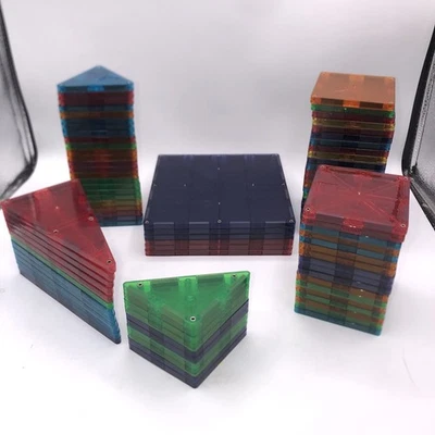 Lot Of 92 Magna Tiles Magnetic Creative Construction / Building Toys - Image 1 of 4