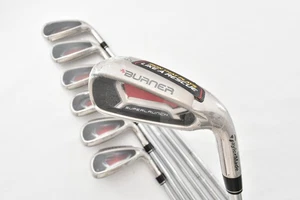 Unused 7PCS  TaylorMade BURNER SUPER LAUNCH Iron Set 4-5-6-7-8-9-P 85 Regular RH - Picture 1 of 23