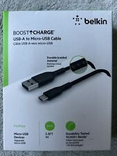 Belkin Braided Usb-a to Micro USB 1m Cable - Black