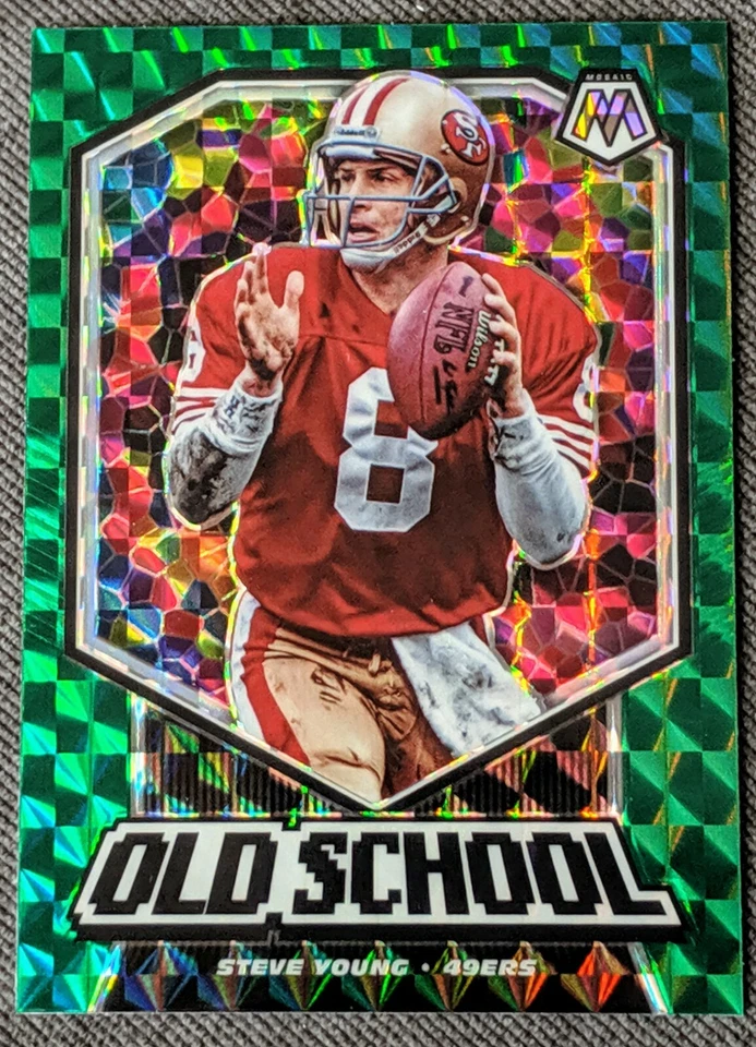 2020 Mosaic Steve Young Old School Green San Francisco 49ers - Image 1 of 1
