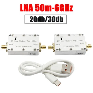 50m-6GHz 20dB 30dB High-Gain Front LNA Low Noise Signal Receiving Amplifier UK - Picture 1 of 26