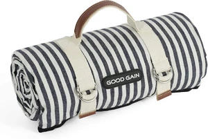 Waterproof Picnic Blanket Portable with Carry Strap for Beach Mat or Family Outd - Picture 1 of 12