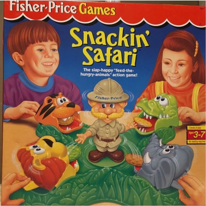 Vintage 1994 Fisher Snackin' Safari Game Animals 8861