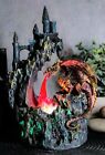 Ebros Red Garnet Fire Dragon By Rocky Mountain With Castle LED Light Figurine