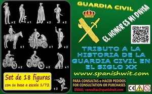 GUARDIA CIVIL - 18 FIGURAS A ESCALA 1/72 - HOMENAJE A SU HISTORIA: EL SIGLO XX - Imagen 1 de 1