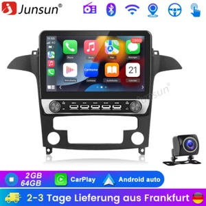 Carplay Android 13 Autoradio GPS Navi WIFI BT KAM 64G Für Ford S-Max 2007-2015 - Bild 1 von 18