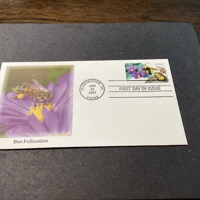 2007-FLEETWOOD- BEE POLLINATION FIRST DAY COVER - US - Image 1 of 2