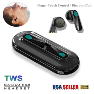 Bluetooth 5.1 Mini Earbuds for iPhone Samsung Android IOS Wireless Earphone TWS - Picture 1 of 18