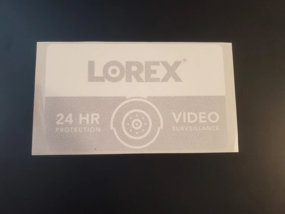 6 adesivos para janela LOREX   - Imagem 1 de 3