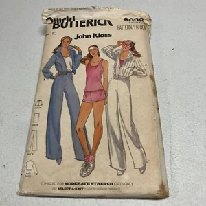 Butterick Pattern 6098 John Kloss Misses Top Jacket Pants Shorts SZ 10 Vtg 70's - Picture 1 of 5