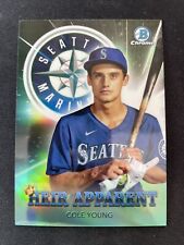 2022 Bowman Draft 1st Heir Apparent Green /99 Cole Young Refractor #HA-17
