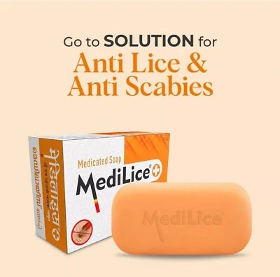 Head Lice Killer Medilice Plus Anti Lice Itch Soap Body Man Women Kids All Skin