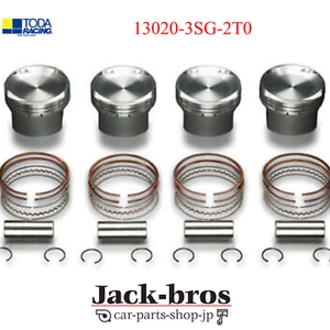 TODA Genuine OEM Low Comp Forged Piston KIT for TURBO For SXE10 13020-3SG-2T0 - Picture 1 of 2