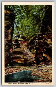 View of Upper Vista, Watkins Glen, NY Vintage Postcard - Picture 1 of 2