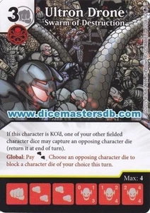 Ultron Drone Swarm of Destruction #132 - Age of Ultron - Marvel Dice Masters - Picture 1 of 1