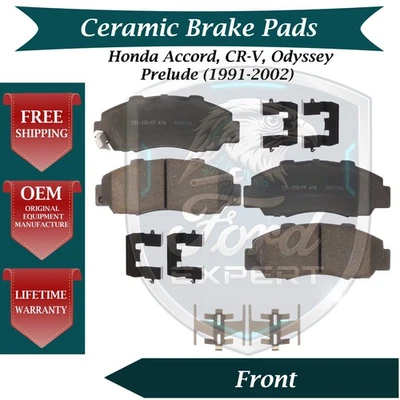 ACDelco OEM Front Ceramic Brake Pads Kit For 1991-2002 Honda Lifetime Warranty - Image 1 of 4