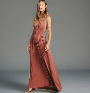 BOHOME Kleid Damen kleiner Ton Tasseled Bauch Rücken Cut Out Schlitz Triangel BH Max - Bild 1 von 13