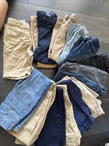 14 Pairs Of Kids Jeans/Pants Size 6- Colors From Navy Blue, Khaki,grey-Levi - Picture 1 of 4