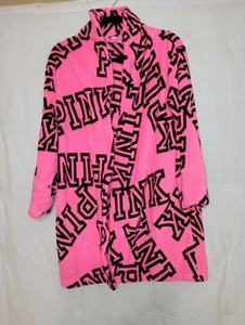 Victoria's Secret PINK Gr. XS/S Hot Pink Logo Fleece Bademantel - Bild 1 von 5
