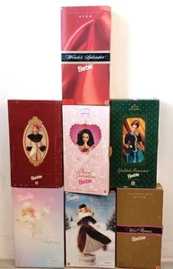 Lot mit 7x NrfB Mattel Barbie Puppe: Winter Reflection Avon, Hallmark, Victorian - Picture 1 of 21