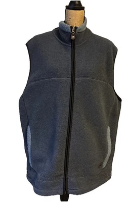 Chaleco polar Aigle para hombre XXL azul bolsillos con cremallera adulto Polartec senderismo RN58908 Foto 1 de 4
