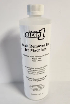 Scotsman Clear 1 Scale Remover For Ice Machines 16 fl oz Nickel Safe Food Grade - Image 1 of 4