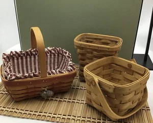 Longaberger One Sweethart Collection Handwoven Basket with Beige Accents. - Picture 1 of 18