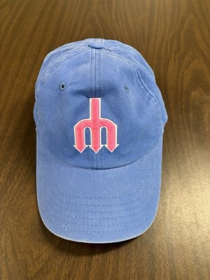 Seattle Mariners American Needle Cooperstown Adjustable Hat Cap Blue Logo Pink - Image 1 of 4