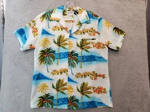 Rai Nani Hawaii Vintage Größe L Kragen Knopfhemd Polyester - Bild 1 von 14