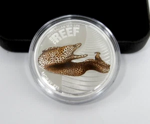 2010 Australian Sea Life Moray Eel 1/2oz Silver Proof Coin 50c Box w/COA #5252 - Picture 1 of 8