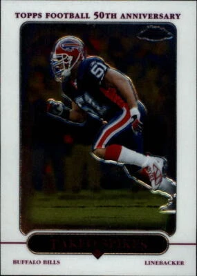 2005 Topps Chrome #123 Takeo Spikes - NM-MT - Image 1 of 2