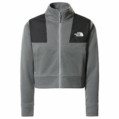 The North Face Youth Girls Surgent Full Zip Cropped Hoodie Hoody Grey - Medium • 45.33€