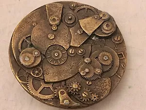 Reloj Steam Punk Time Piezas Movimiento Engranaje Hippie Años 70 Nuevo de Lote Antiguo Hebilla de Cinturón - Imagen 1 de 4