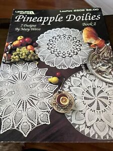 New ListingPineapple Doilies 2 -Crochet Patterns 7 designs by Mary Werst Leasure Arts 1993