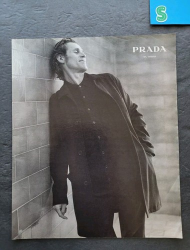 Willem DaFoe Prada Bal Harbour Promo Stampa Pubblicità Vintage 1996
