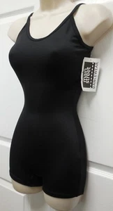 Black Camisole Shorty Dance Unitard Hottard Adult Child Sizes over 60 available - Picture 1 of 8