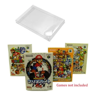 New Nintendo N64 Japan Import Cib Game -Clear Plastic Protective Box Protectors - Picture 1 of 9