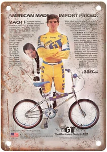 Old School BMX 1984 GT Vintage Magazine Ad Reproduction Metal Sign B1035 - Picture 1 of 1