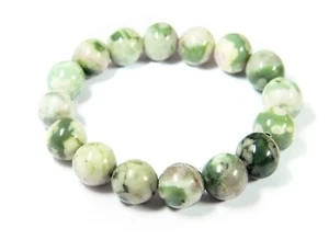 Schönes Armband aus Edelsteinen Jaspis in Kugelform Ø-12 mm - Picture 1 of 1