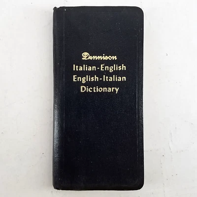 1953 Ottenheimer Vest-Pocket Italian English Dictionary - Faux Leather w/Jacket - Image 1 of 4