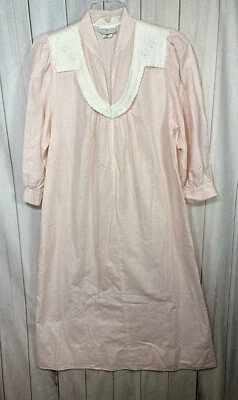 Camisón vintage Gilligan O’Malley blanco rosa abrigo mediano con cremallera pradera Foto 1 de 4