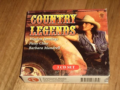 PATSY CLINE, WAYLON Y MÁS *OZ 3 x CD BOX SET 'COUNTRY LEGENDS' 2005 EN MUY BUENA CONDICIÓN+ Foto 1 de 4