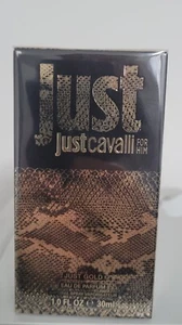 Roberto Cavalli Just Cavalli Gold for Him Eau de Parfum 1.0oz 30ml Sealed RARE!! - Picture 1 of 1