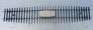 Triumph TR6 Grille Alloy Insert Bars and Badge Plinth. - Picture 1 of 4