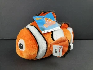 Disney Pixar Finding Nemo 8" Bean Bag Stuffed Plush Shiny Clown Fish NWT NEW - Picture 1 of 8